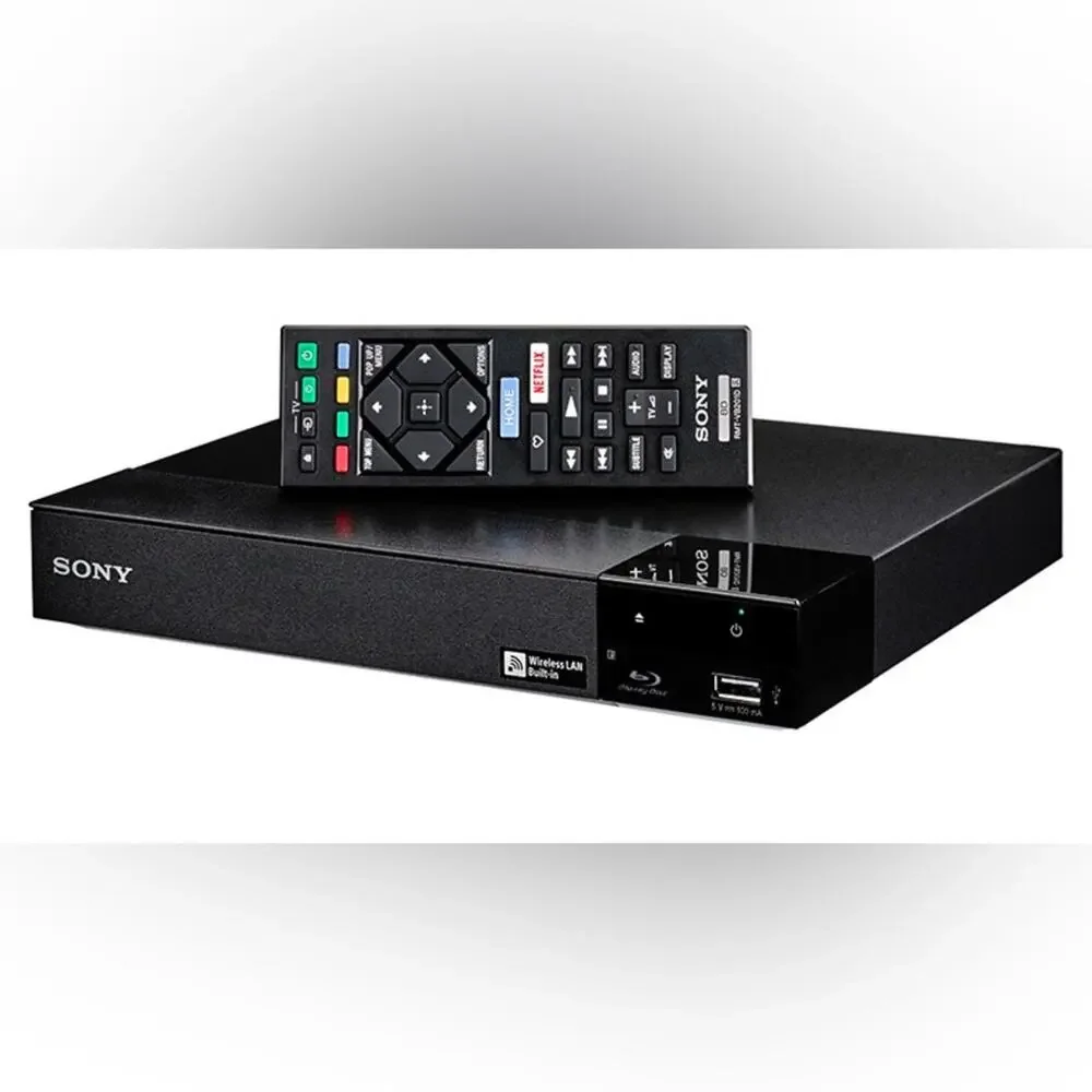NEW SONY Black 4K UHD DVD Blu Ray Disc Player Wi-Fi Streaming Remote Control